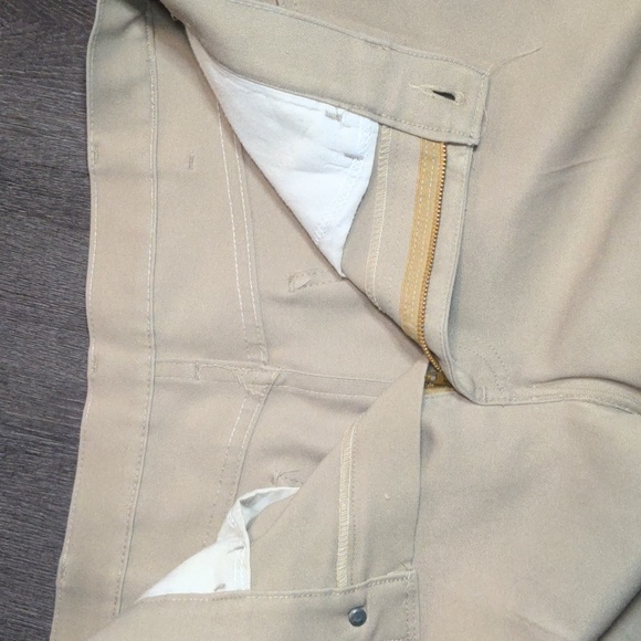 Levis 70s mens tan jeans vintage sta-prest leisure pants sz 32 x 33 - Picture 6 of 10